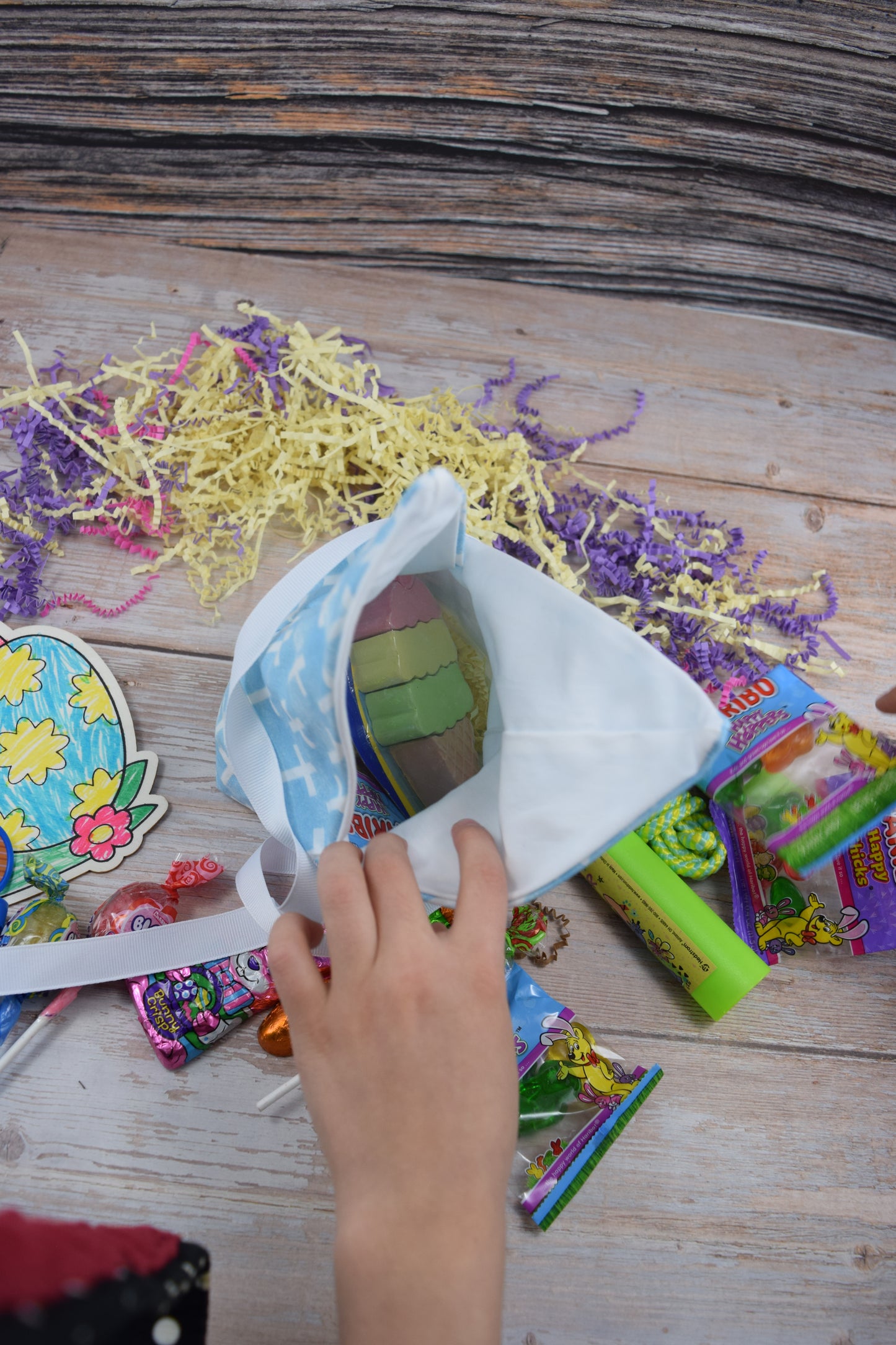 Crosses Blue Bunny Treat Bag