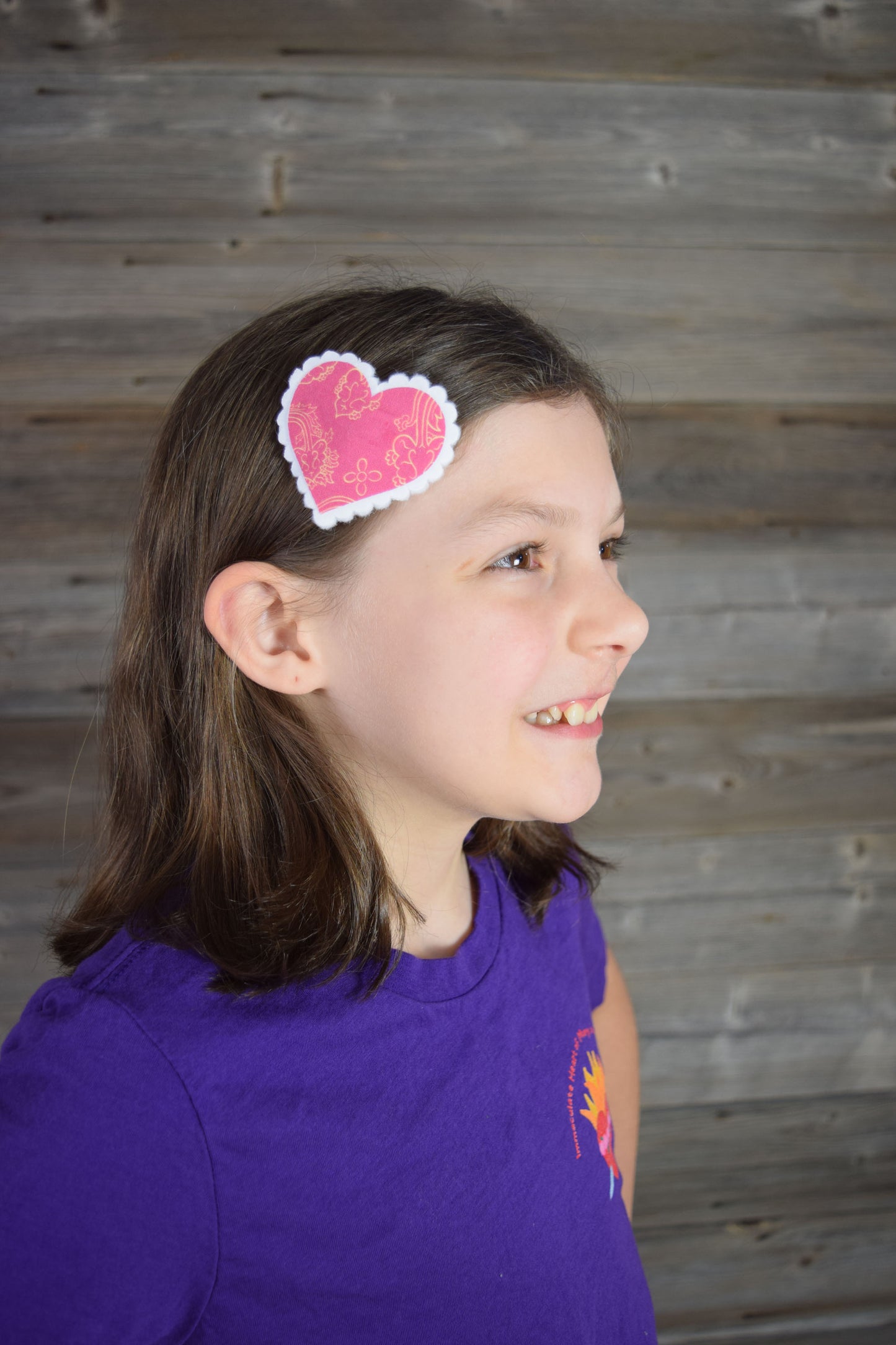 Catholic Heart Hair Clips - Our Lady of Guadalupe