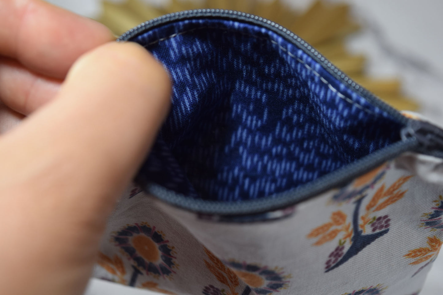 Small Zipper Rosary Pouch - Eucharist