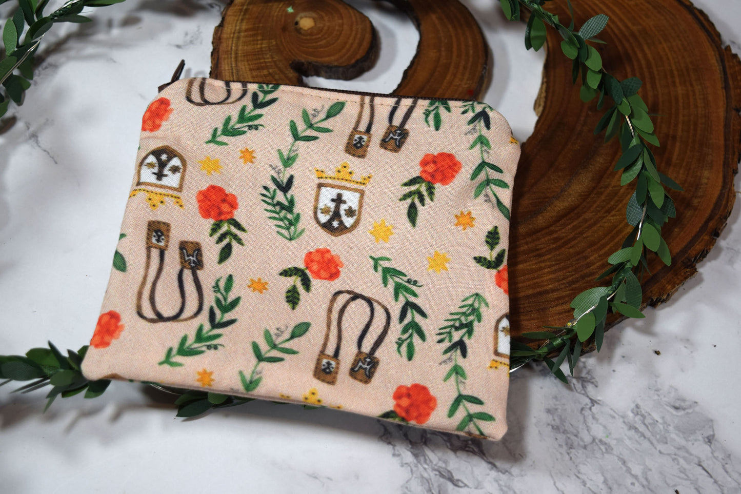 Small Zipper Rosary Pouch - Mt Carmel
