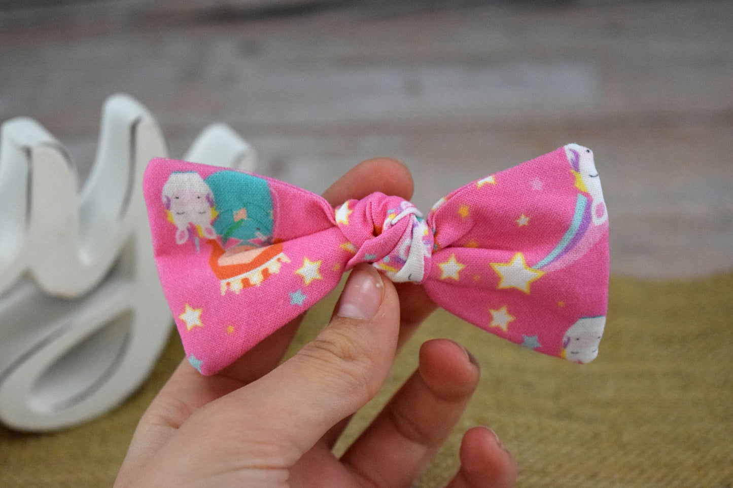 catholic hair bow, st justina