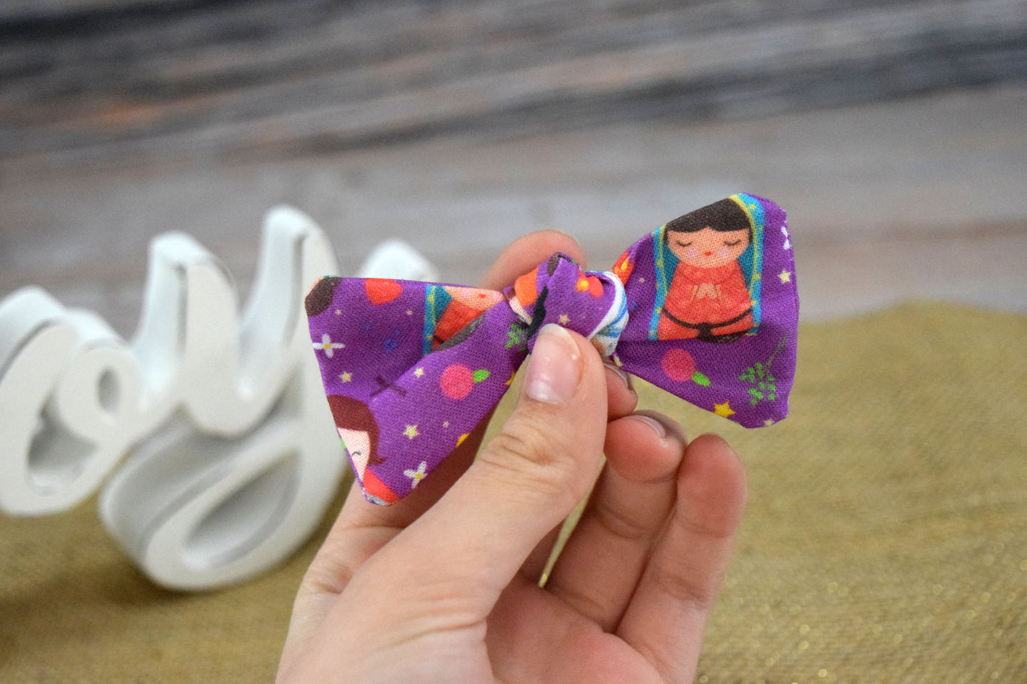 Catholic Knotted Hair Bows - Holy Women