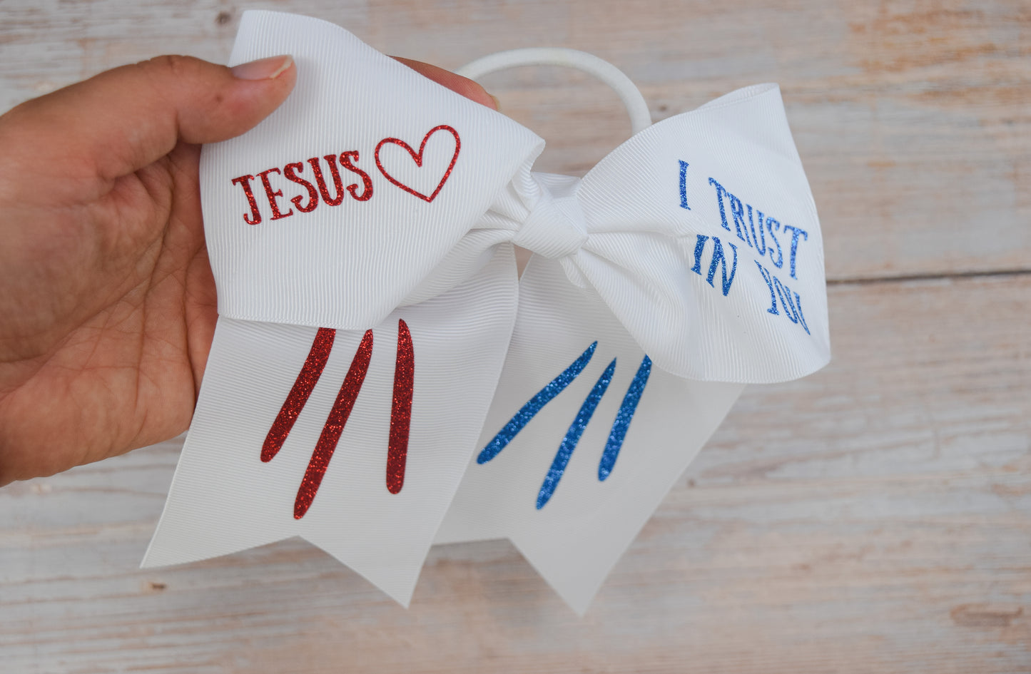 Divine Mercy Cheer Bow