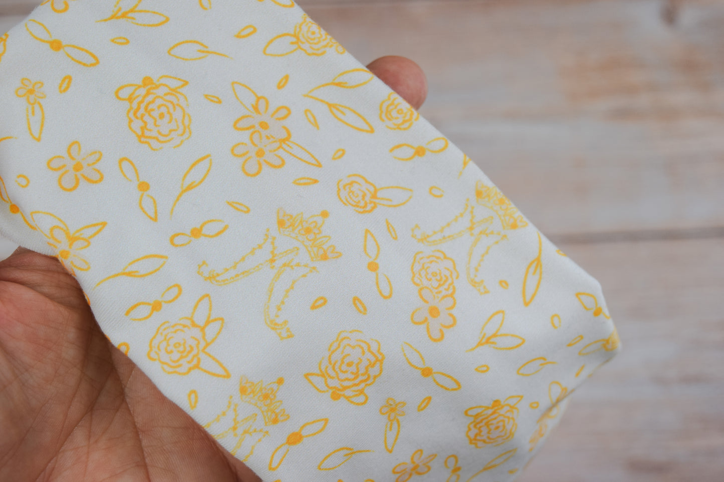 BABY SIZED Mary's Gold Floral Twist Headband