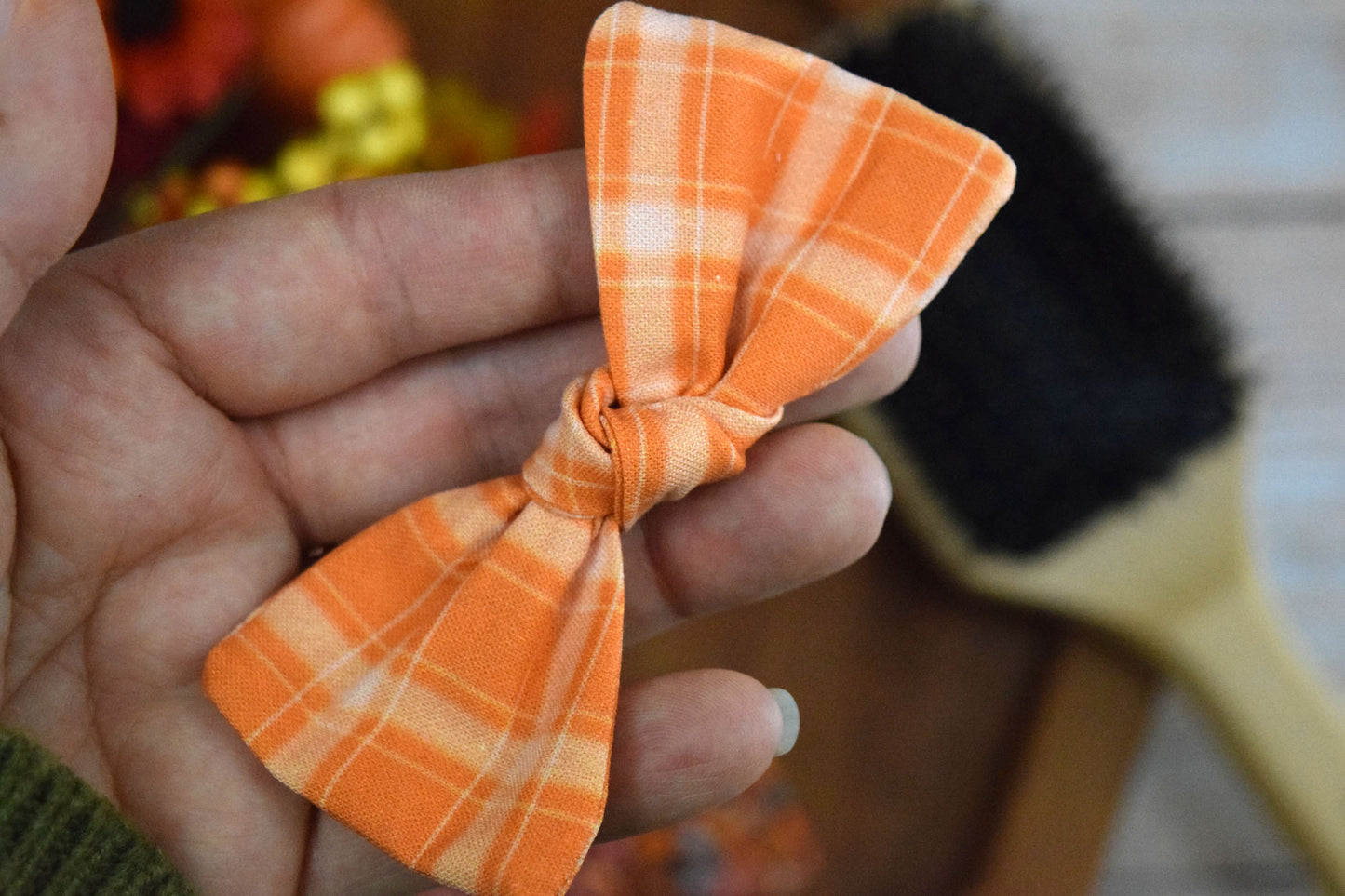 Catholic Knotted Hair Bows - Thankful Collection