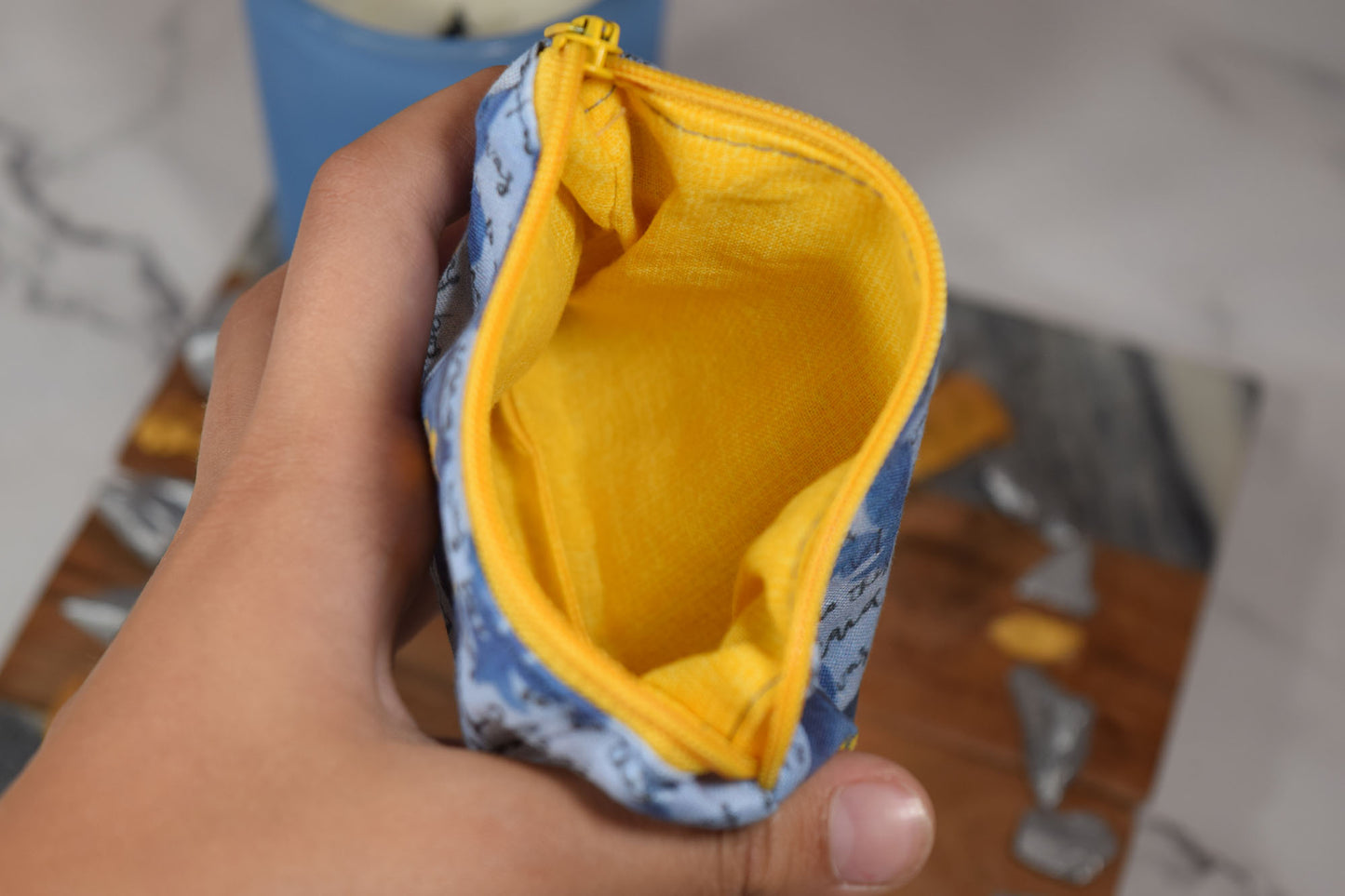 Small Zipper Rosary Pouch - St Joan of Arc