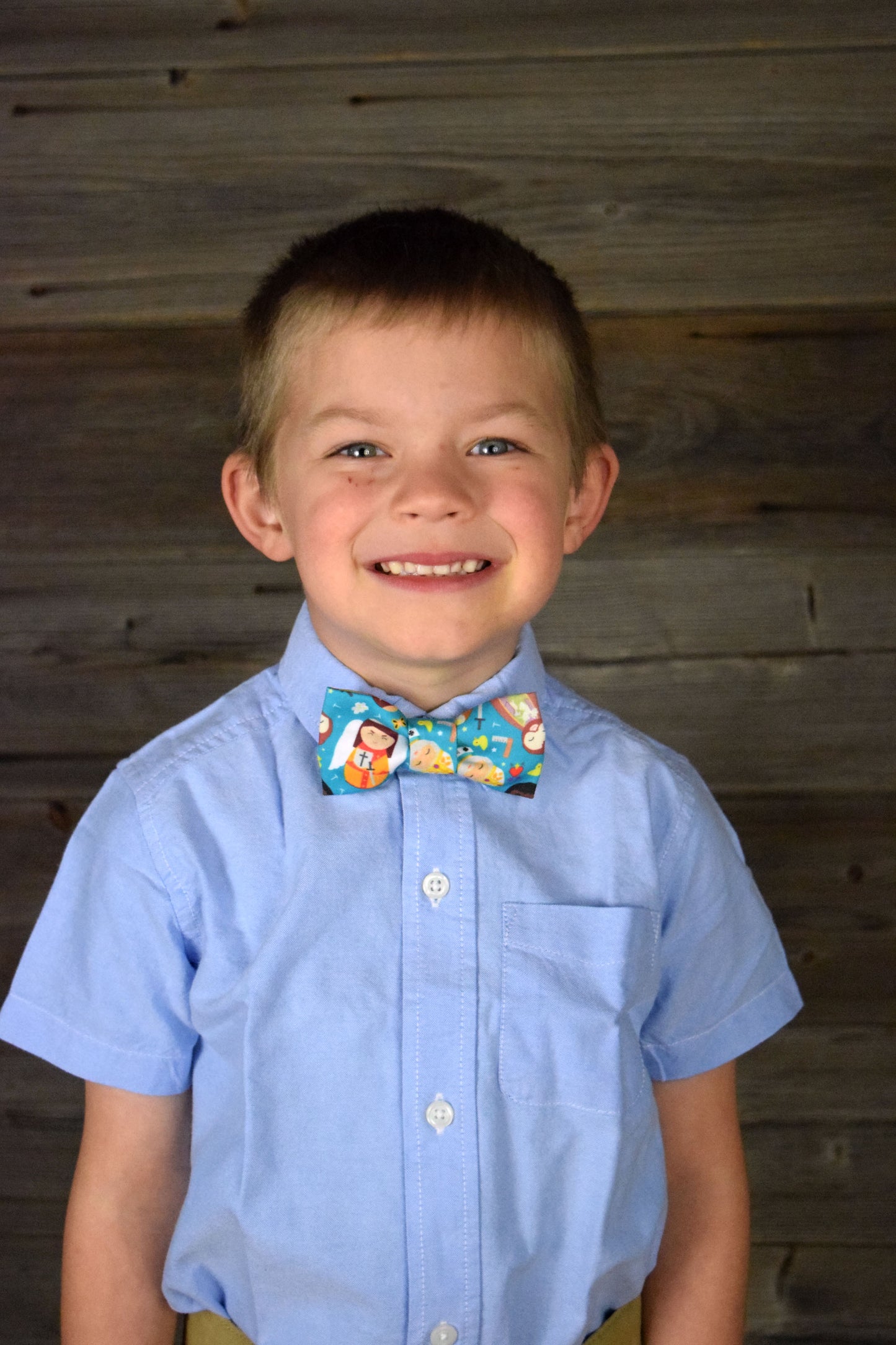 Adjustable Youth Saints Bow Tie