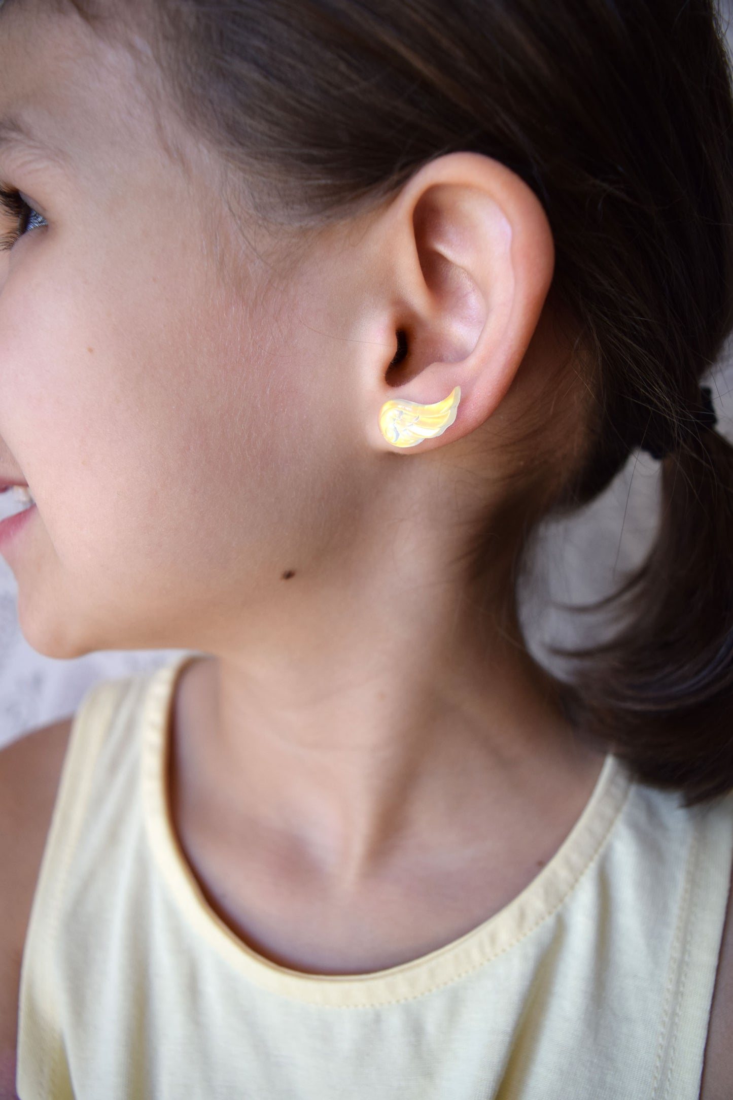 Kid’s Saint Earrings - Archangel Wings