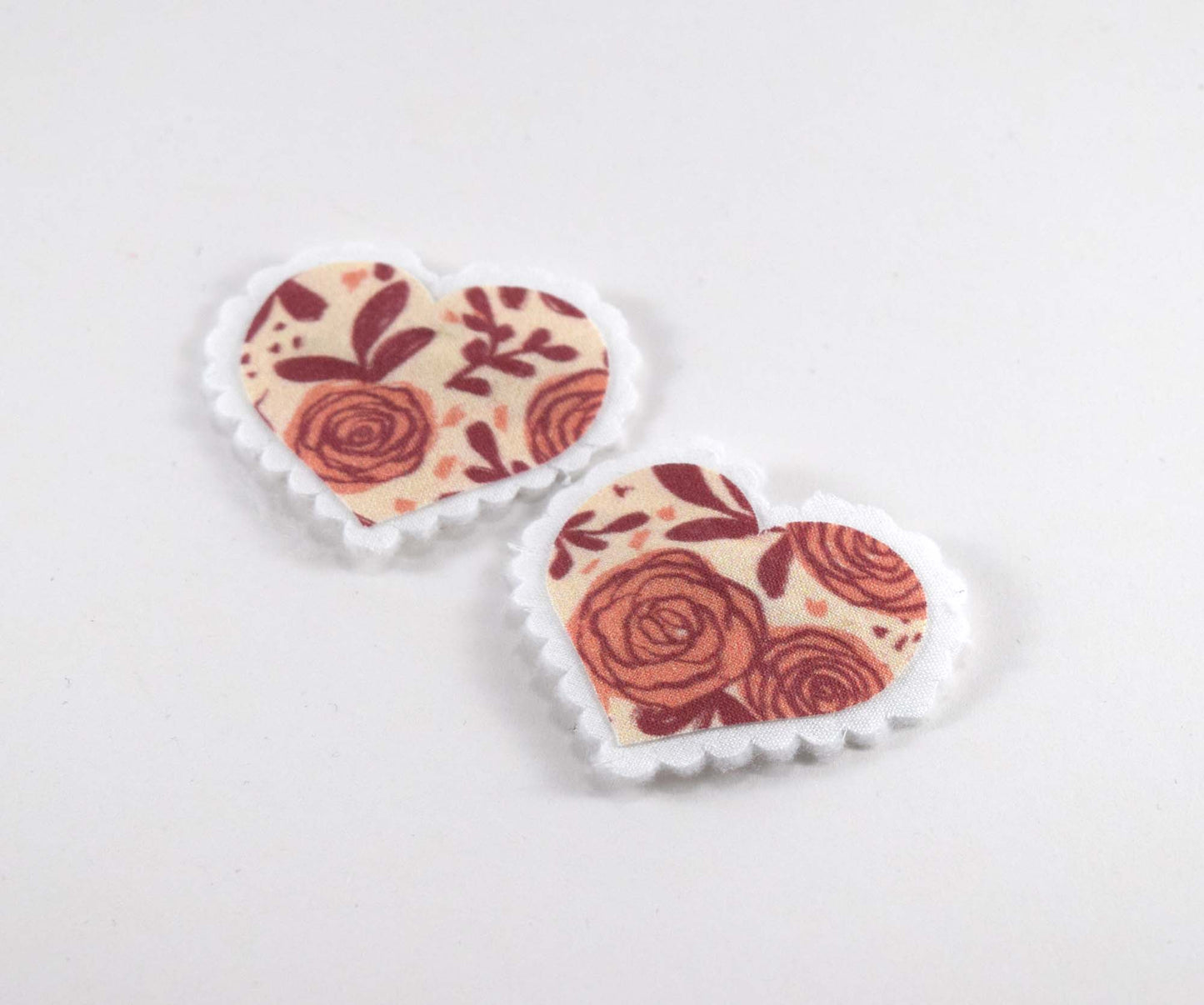 Catholic Heart Hair Clips - Beloved Roses