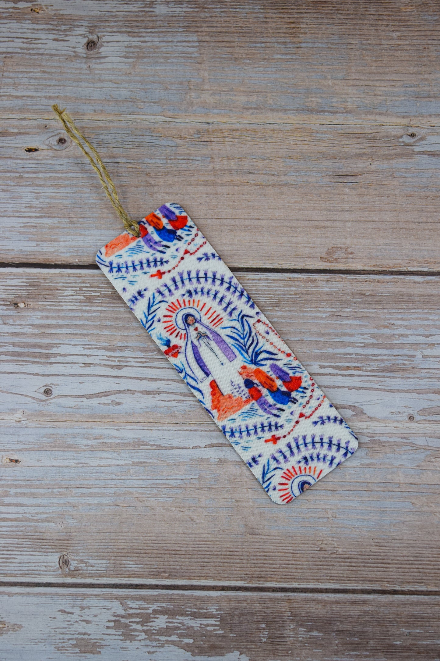 Our Lady of Fatima Wood Bookmark