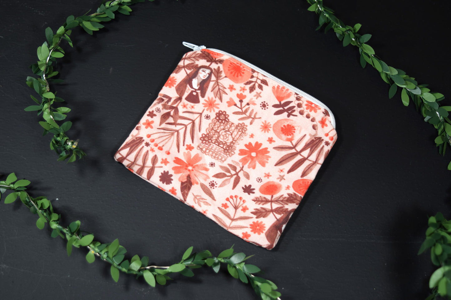 Small Rosary Zipper Pouch - Little Flower