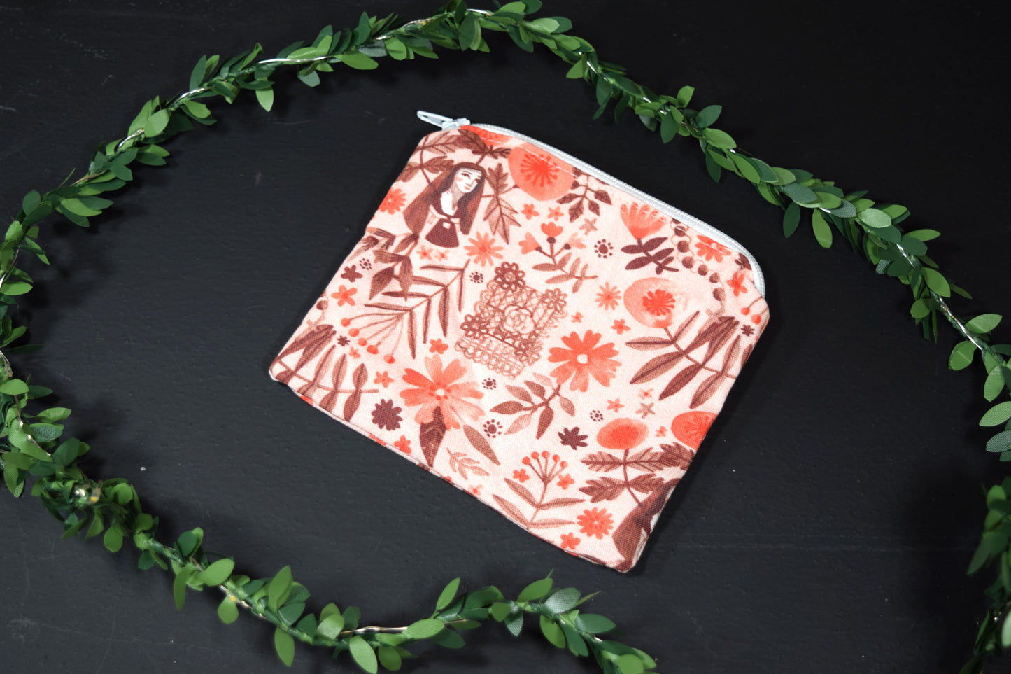 Small Rosary Zipper Pouch - Little Flower