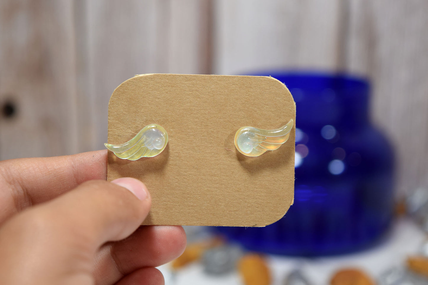 Kid’s Saint Earrings - Archangel Wings