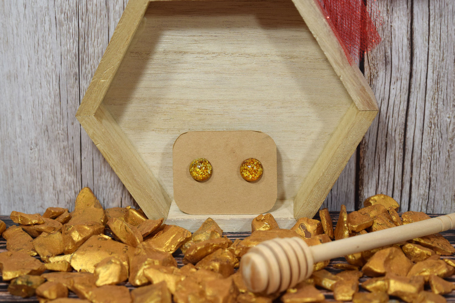 Kid’s Saint Earrings - St Ambrose Honey Drops