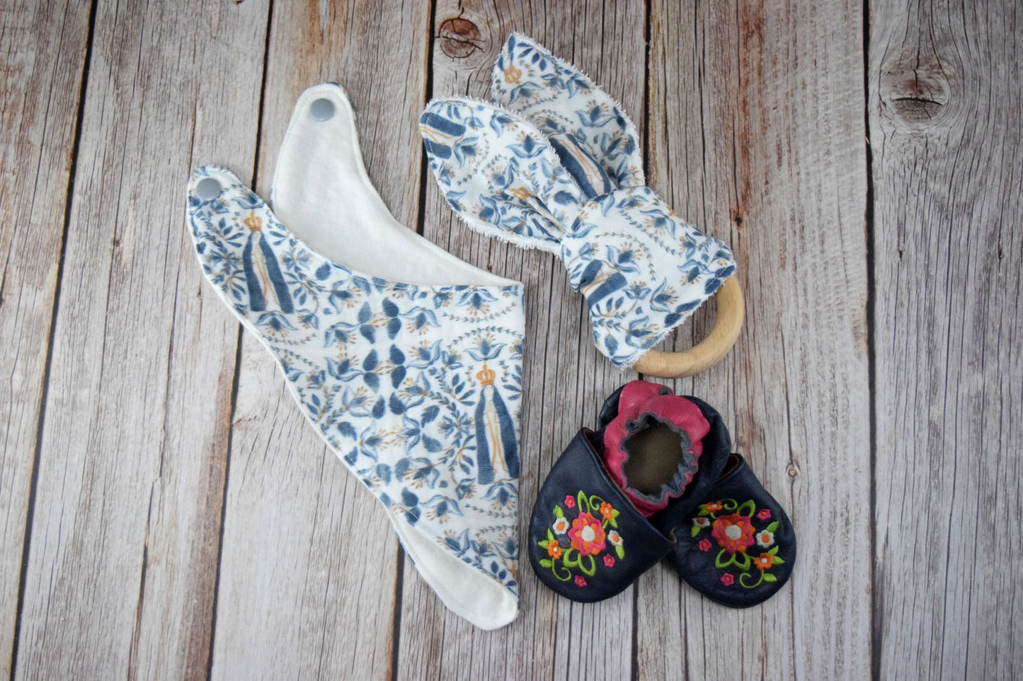Our Lady of Fatima Bandana Baby Drool Bib