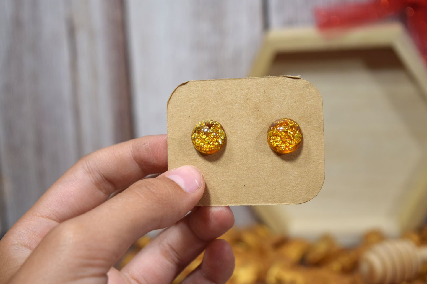 Kid’s Saint Earrings - St Ambrose Honey Drops