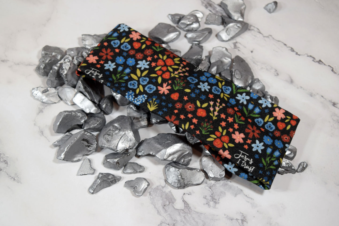 KID SIZED Divine Mercy Floral Twist Headband