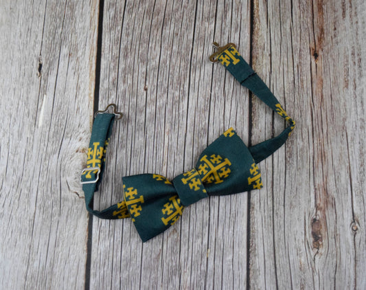 Adjustable Youth Jerusalem Crosses Bow Tie