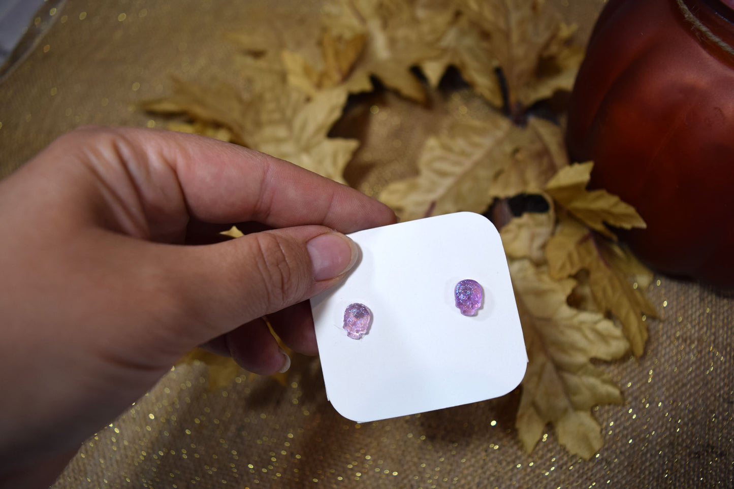 Kid’s Saint Earrings - Memento Mori Skulls