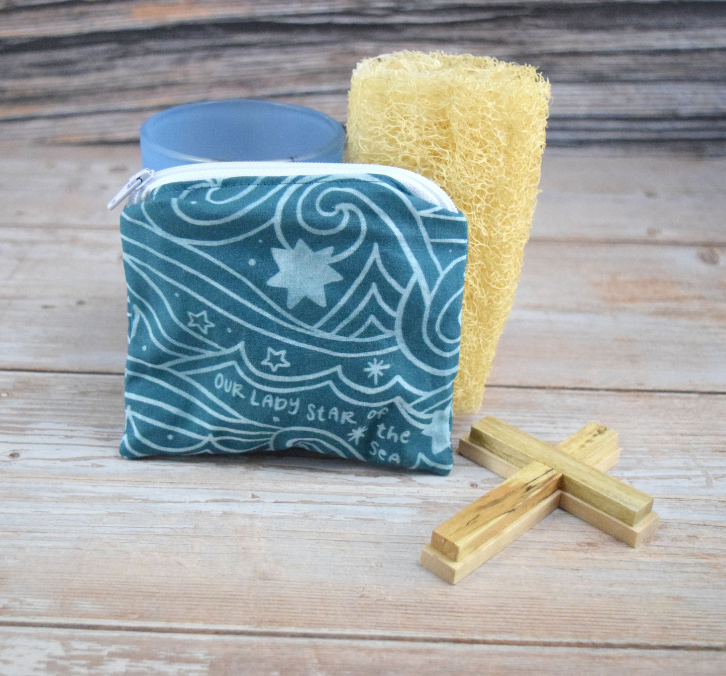 Small Zipper Rosary Pouch - Stella Maris