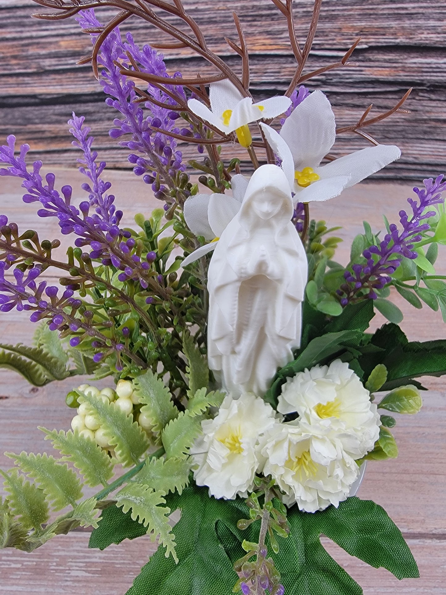 Milk Glass Mary Garden Tea Cup