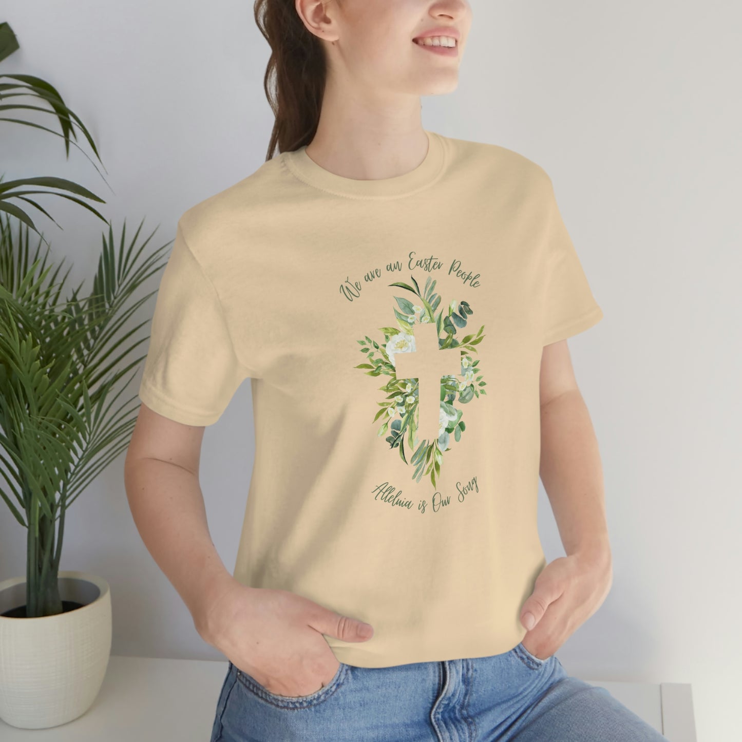We are an Easter people Unisex Jersey Short Sleeve Tee