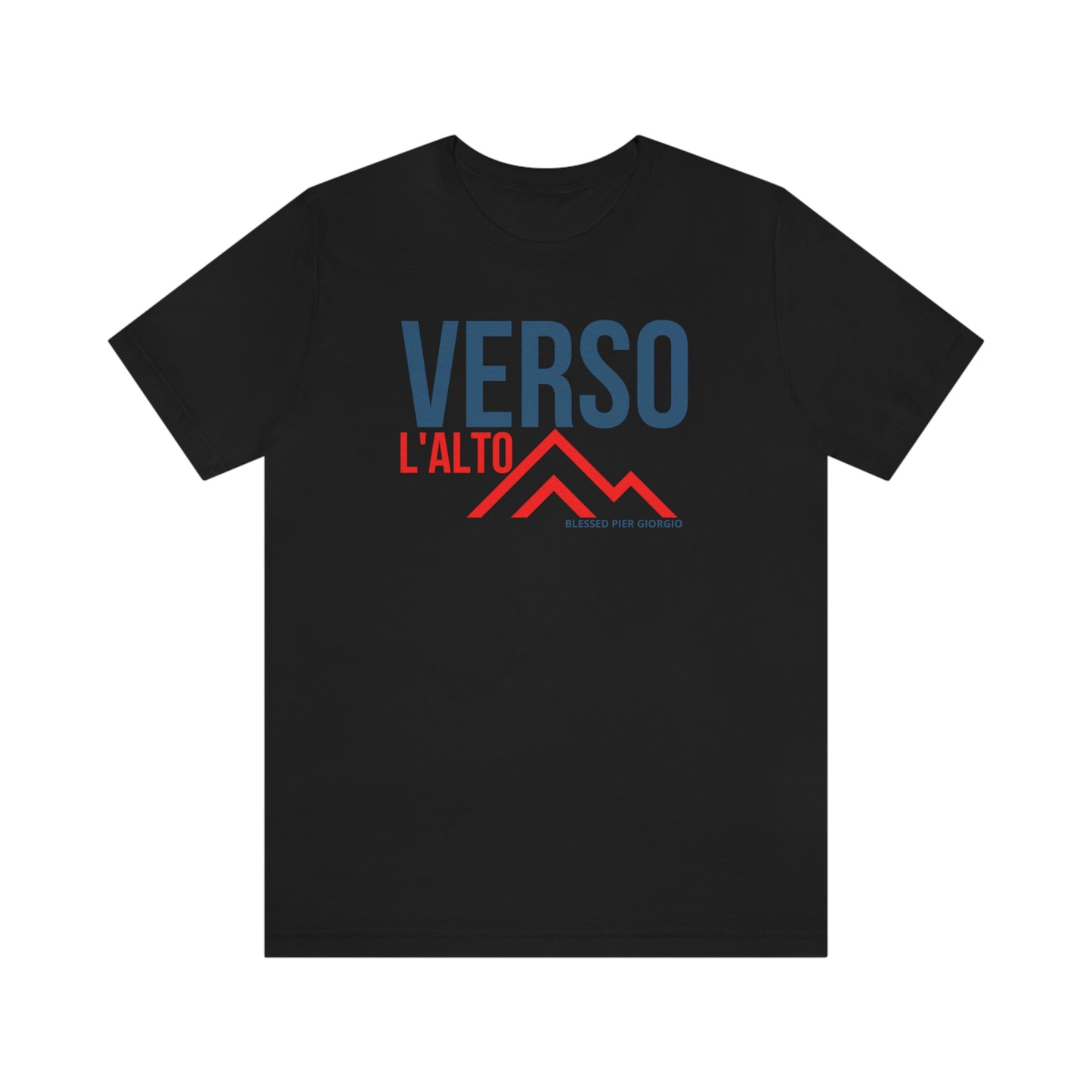 Verso L'Alto- Unisex Jersey Short Sleeve Tee- Catholic Mens tee