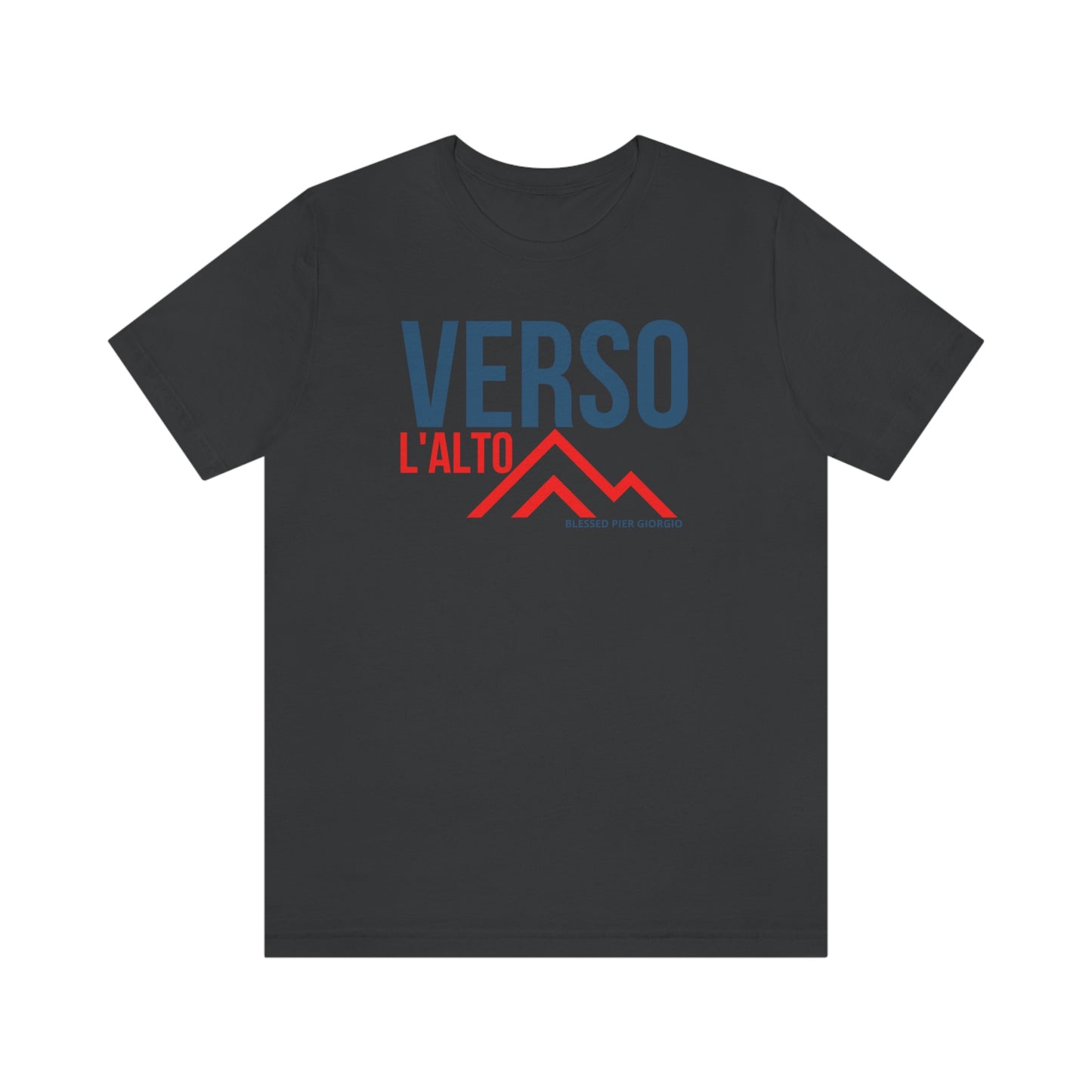 Verso L'Alto- Unisex Jersey Short Sleeve Tee- Catholic Mens tee