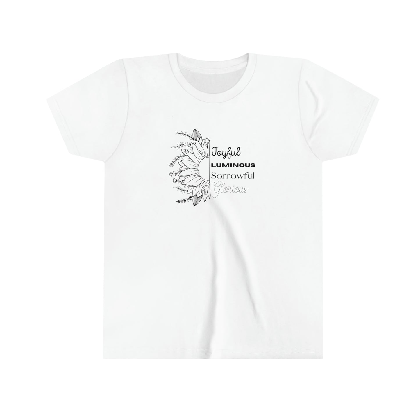 Mysteries of the Rosary YOUTH T-shirt