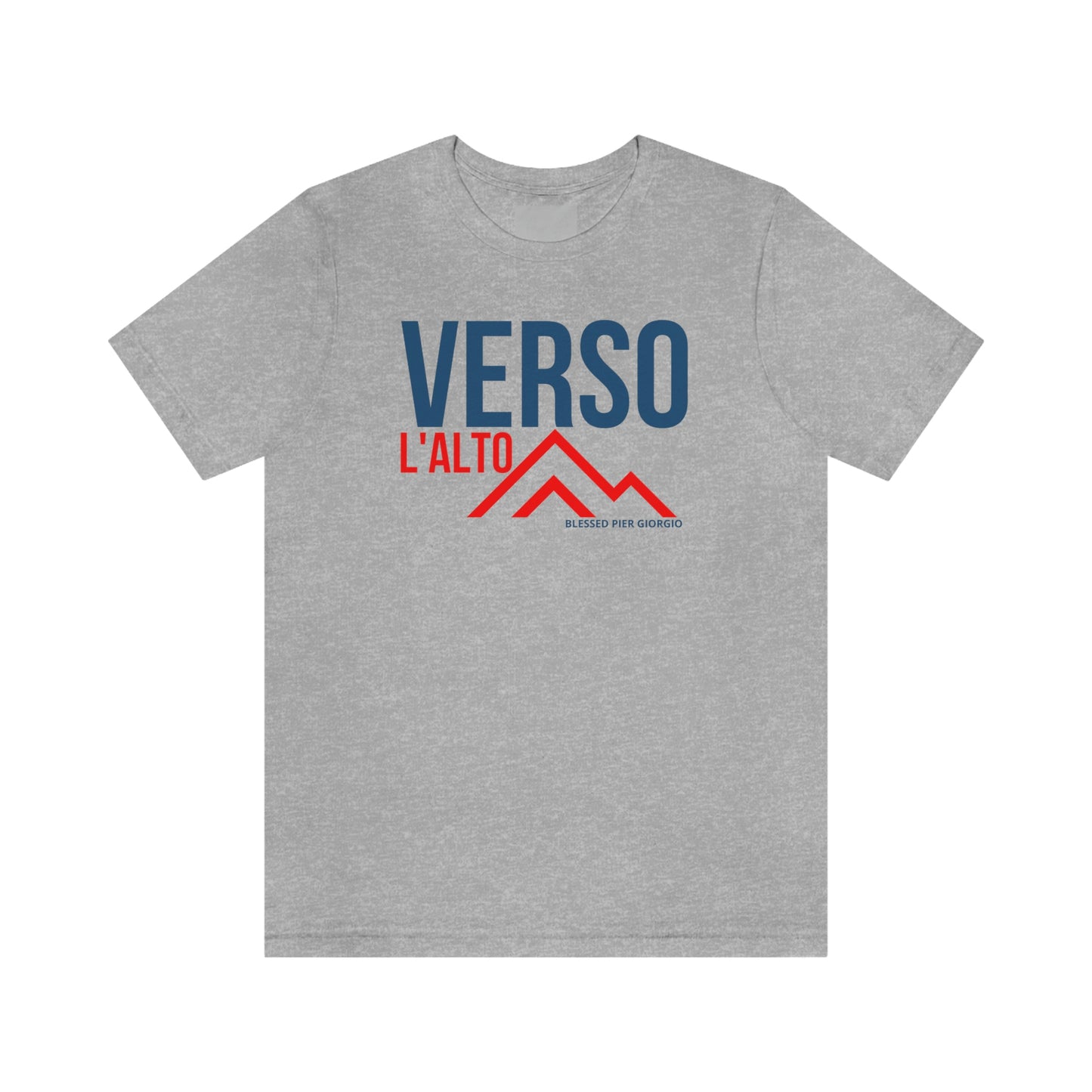 Verso L'Alto- Unisex Jersey Short Sleeve Tee- Catholic Mens tee