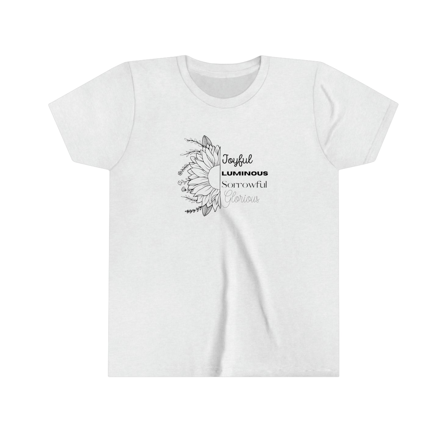 Mysteries of the Rosary YOUTH T-shirt