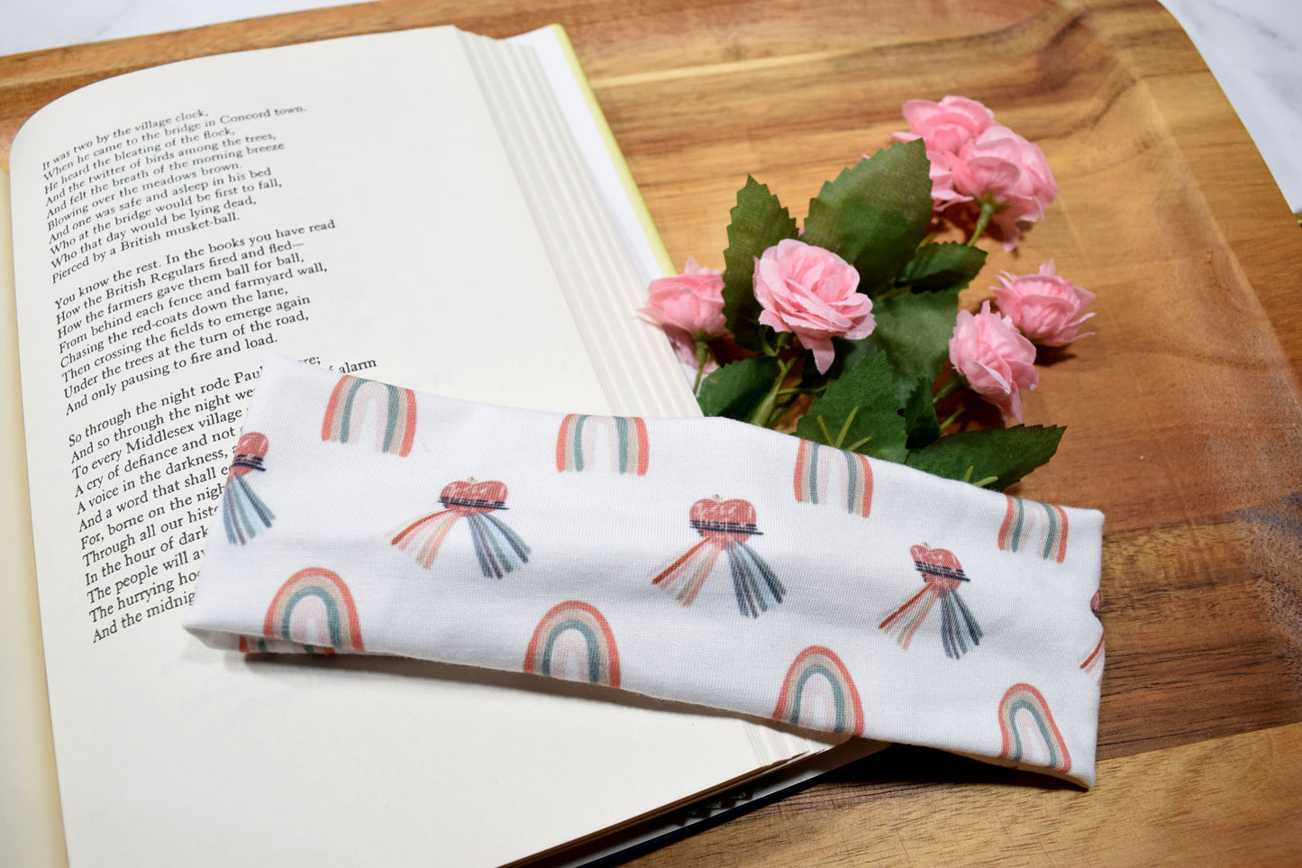 KID SIZED Rainbow Divine Mercy Twist Headband