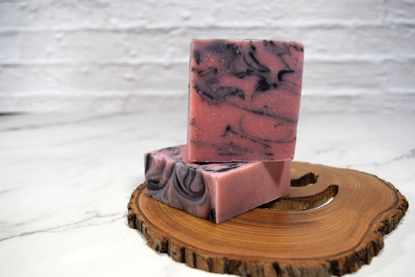 blackberry and magnolia soap, catholic soap, catholic handmade soap