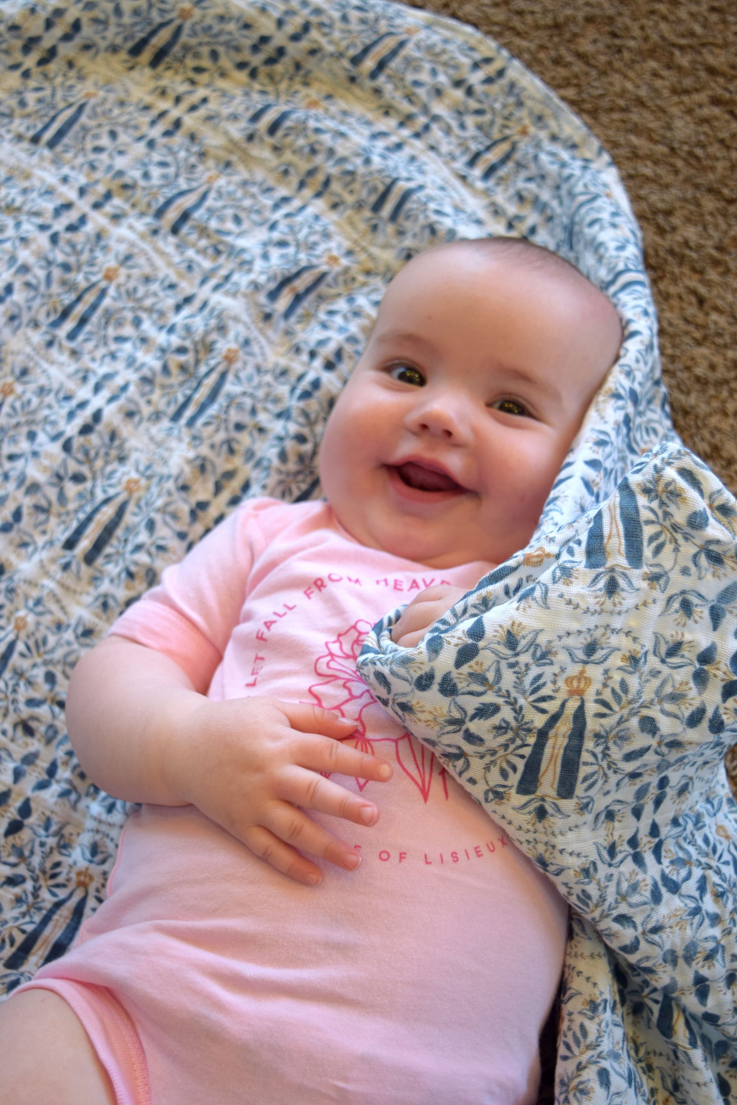 Catholic Swaddle Blanket -  Fatima