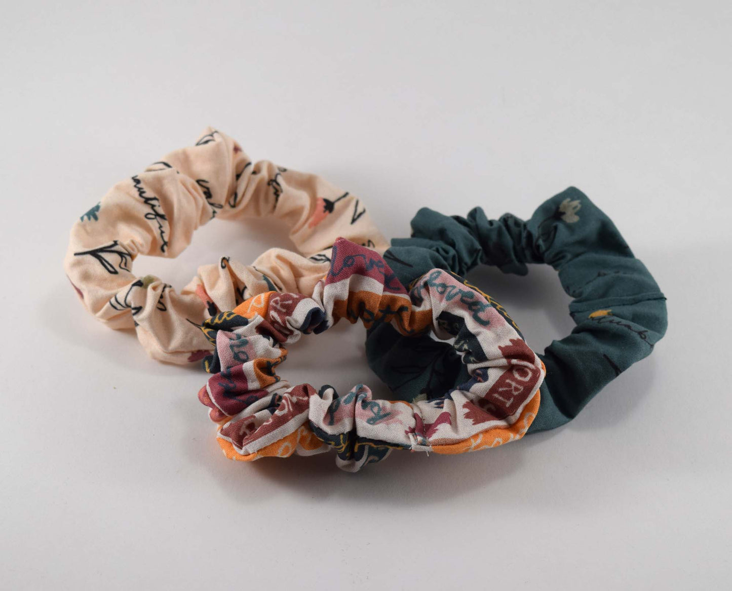 catholic scrunchies, catholic affirmations, catholic women gift, catholic hair, affirmations