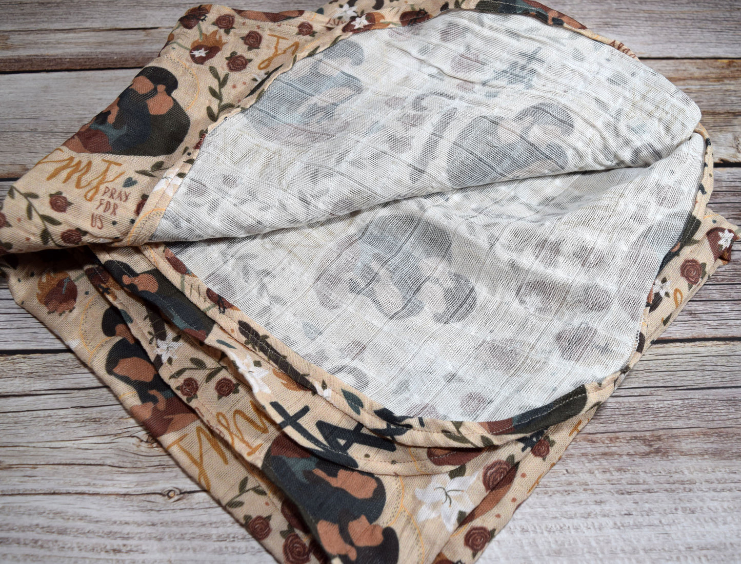 Catholic Swaddle Blanket -  Holy Family