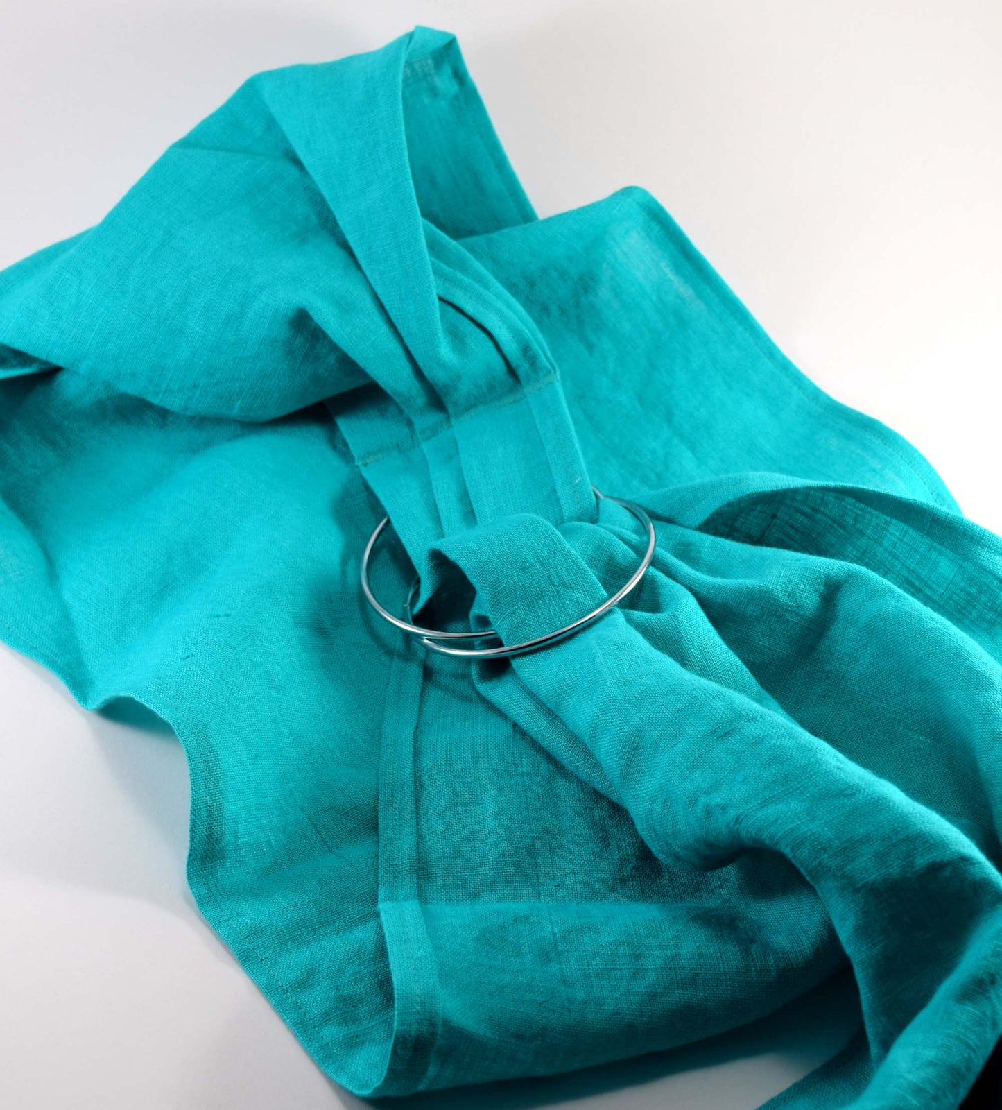 LITTLE Doll Ring Sling Carrier - Turquoise Green - Joyful Mama Joyful Baby