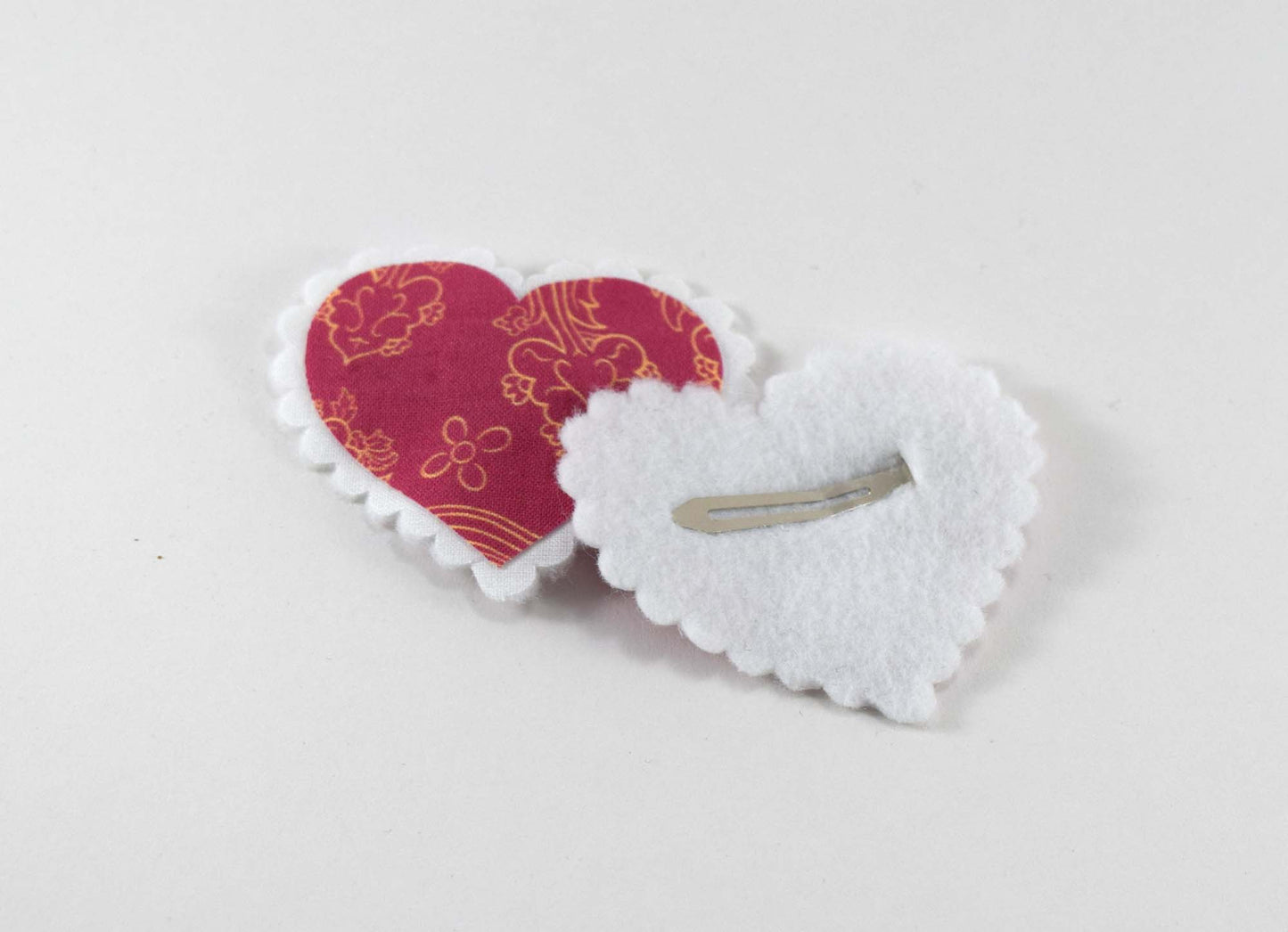 Catholic Heart Hair Clips - Our Lady of Guadalupe