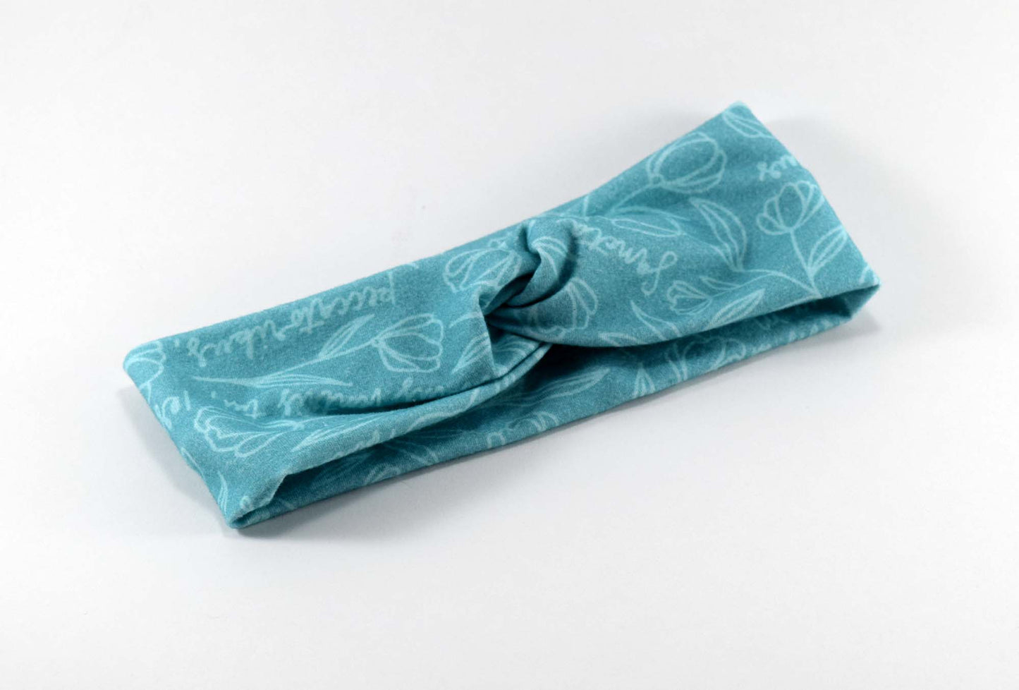 ave maria headband, catholic girl headband, catholic girl gift, catholic twist headband, catholic turban headband