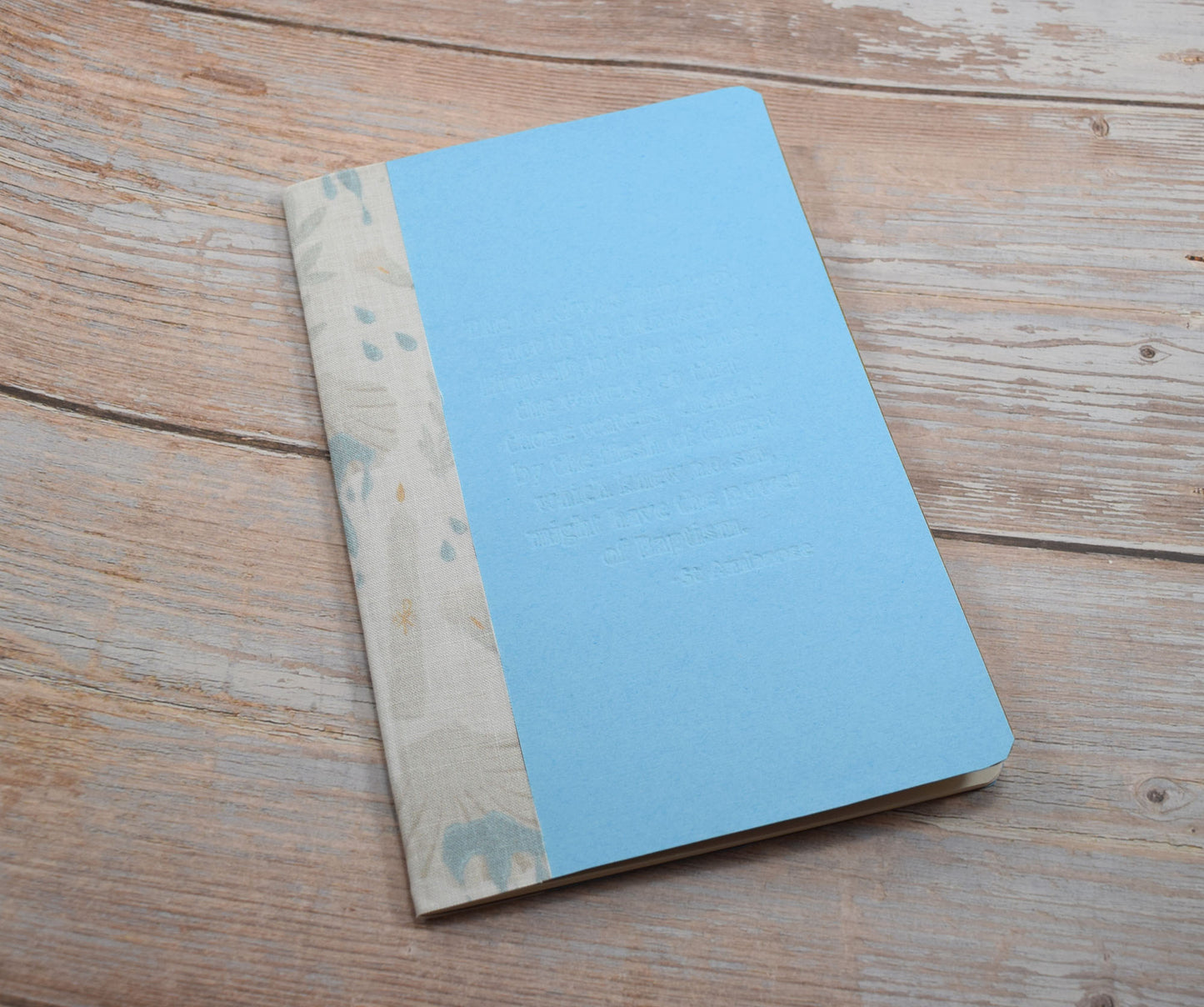 Baptism Embossed Journal