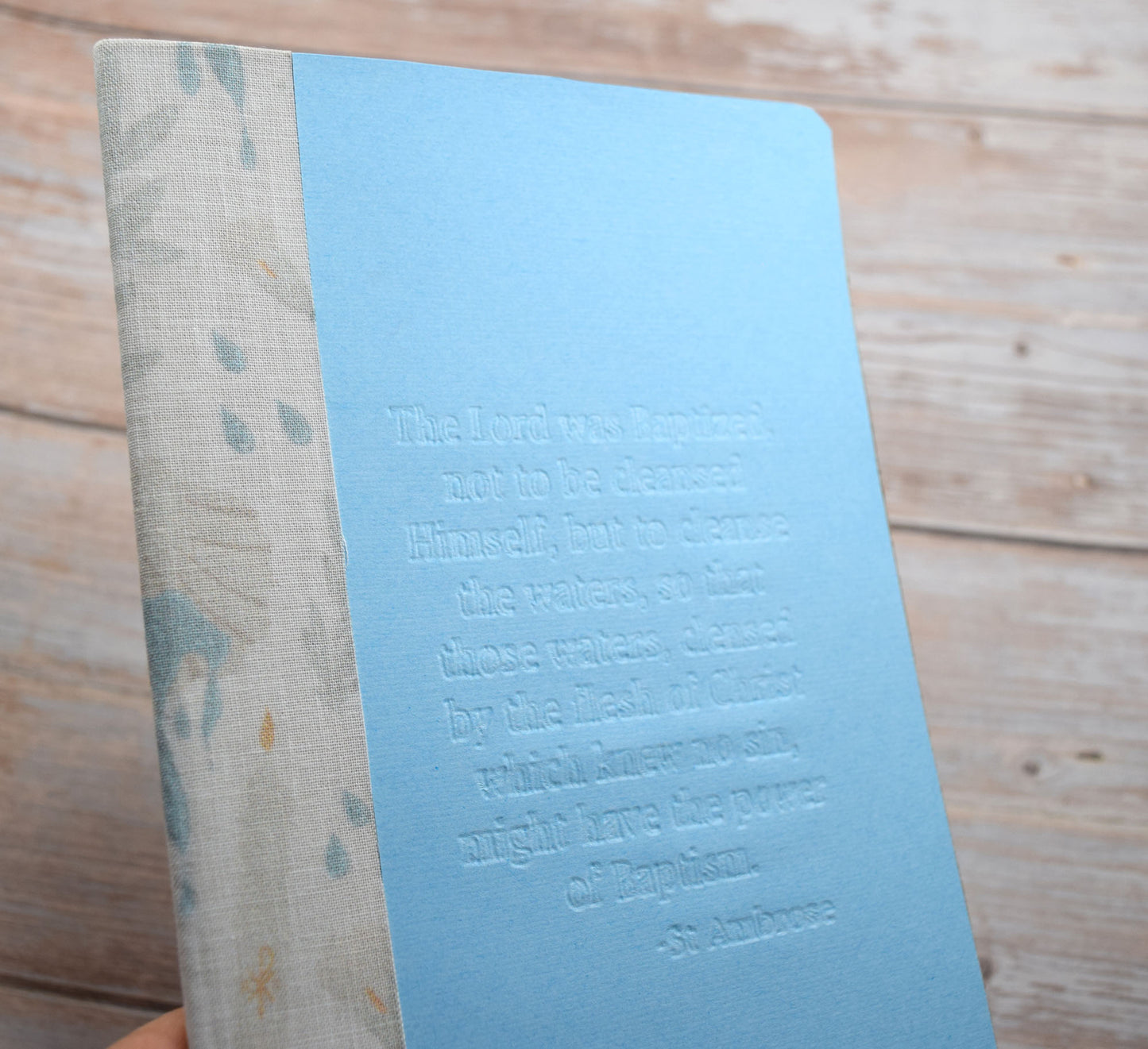Baptism Embossed Journal