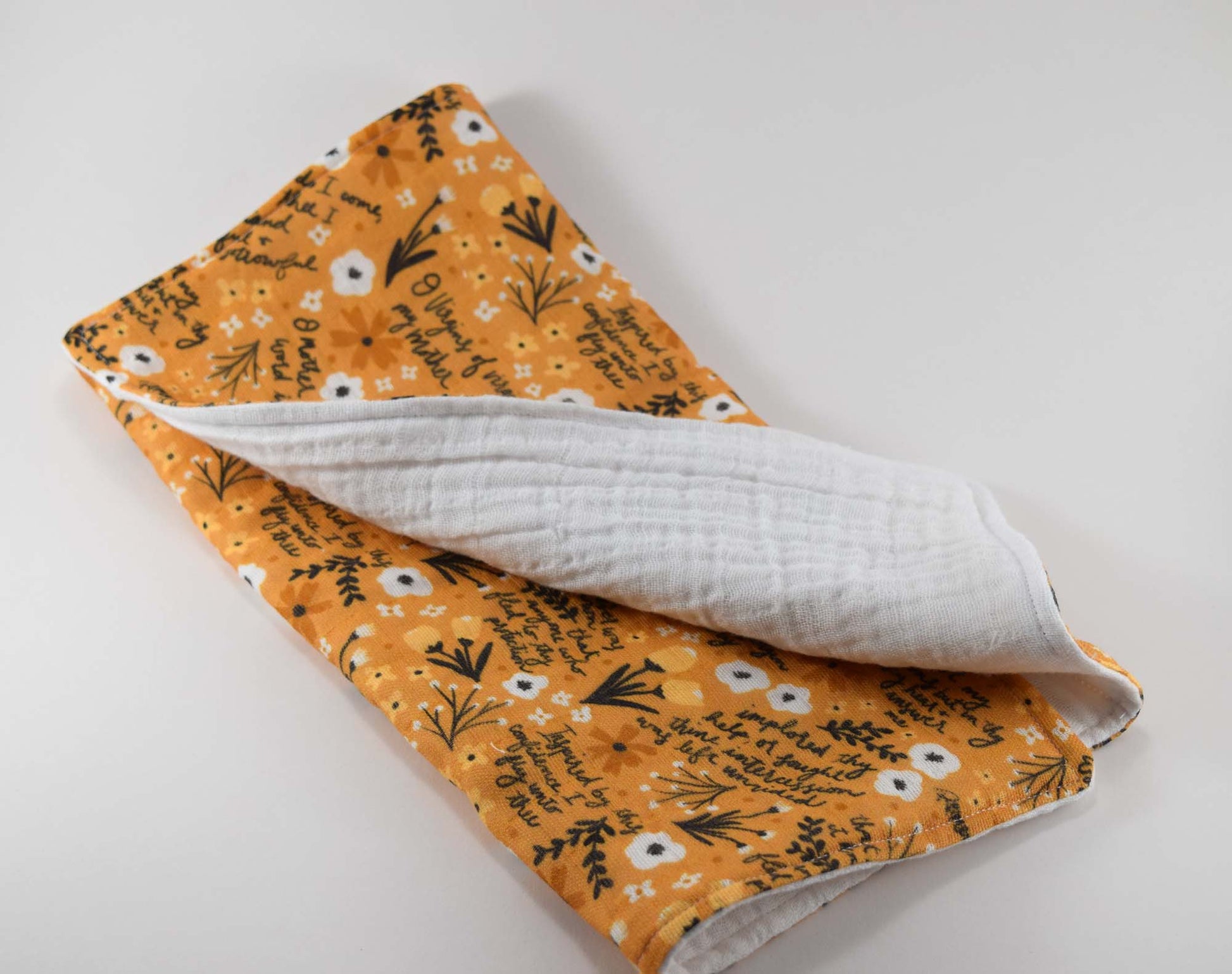 Catholic Burp Cloth - Memorare - Joyful Mama Joyful Baby