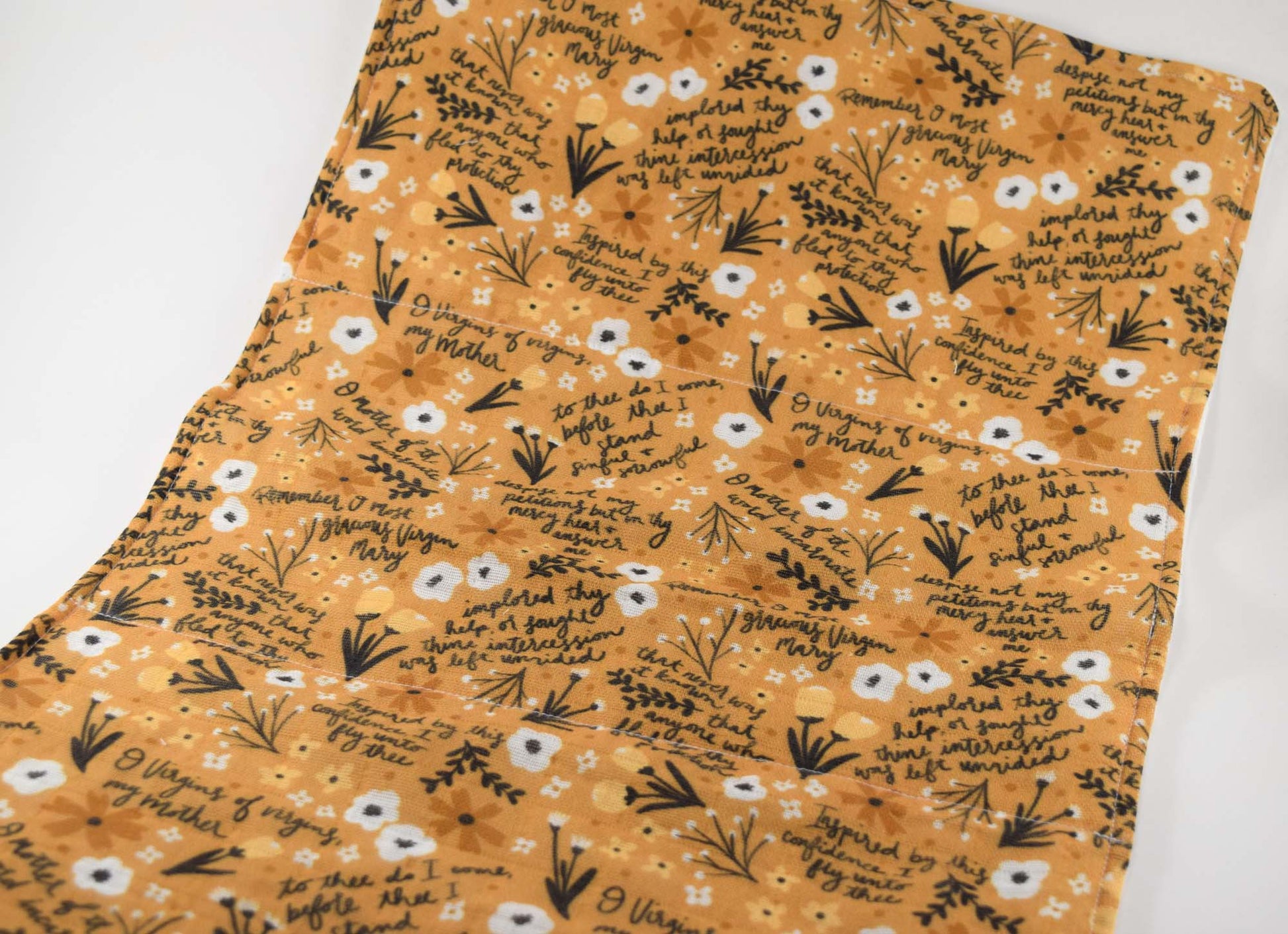 Catholic Burp Cloth - Memorare - Joyful Mama Joyful Baby