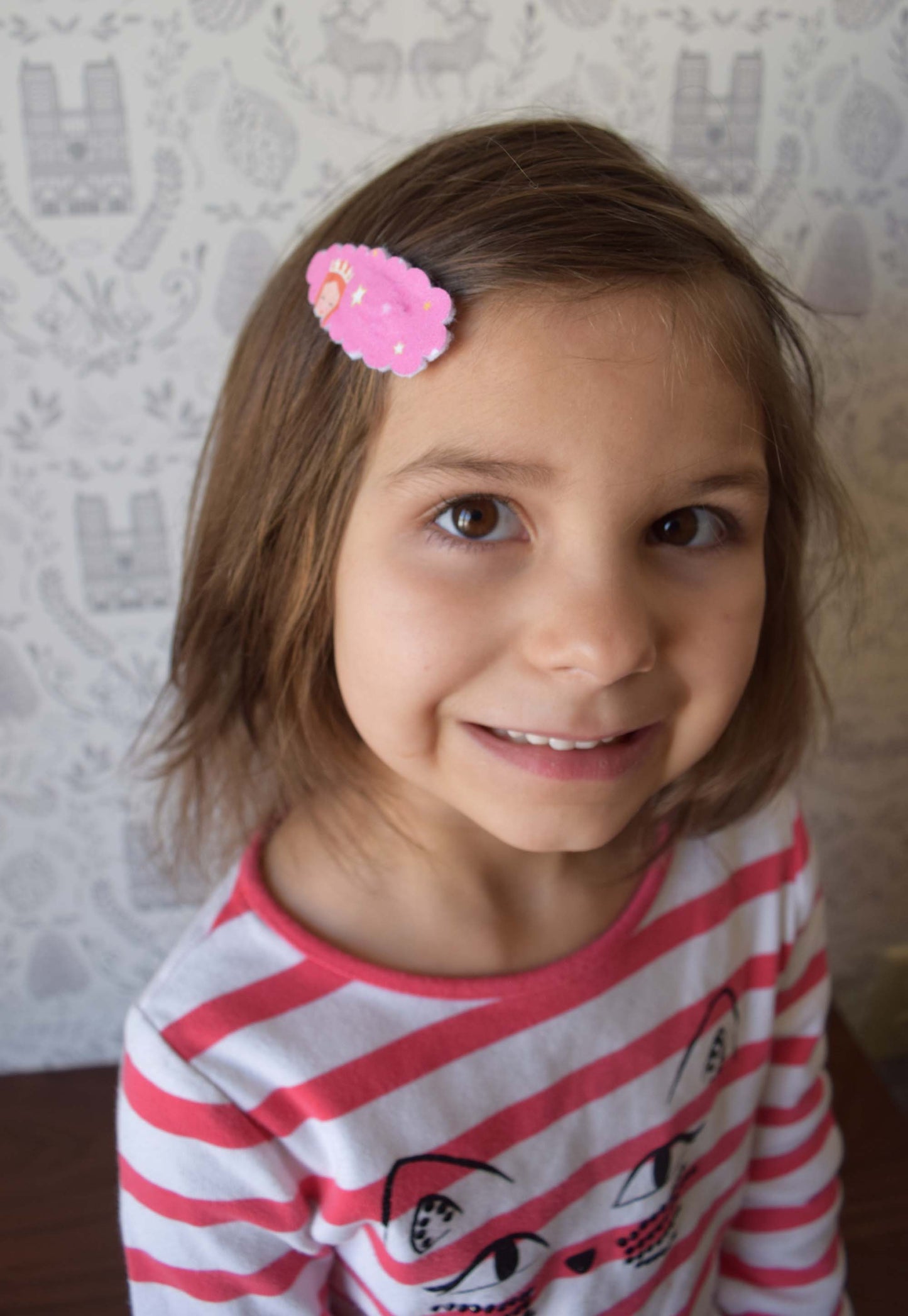 catholic hair clips - lourdes