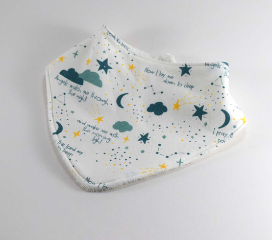 Now I Lay Me Down to Sleep Bandana Baby Bib - Joyful Mama Joyful Baby