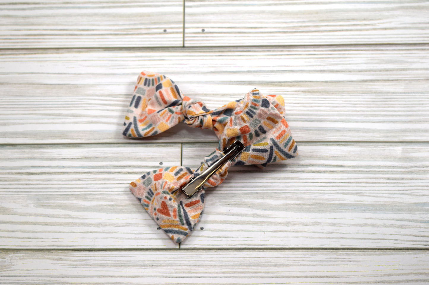 Catholic Knotted Hair Bows - God's Promise