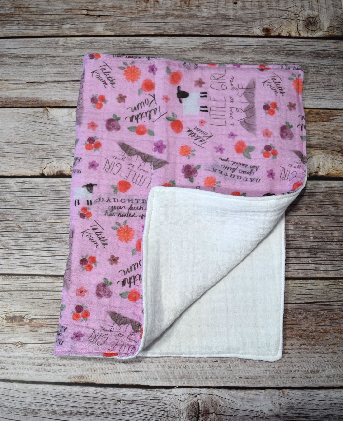 Catholic Burp Cloth - Talitha Koum