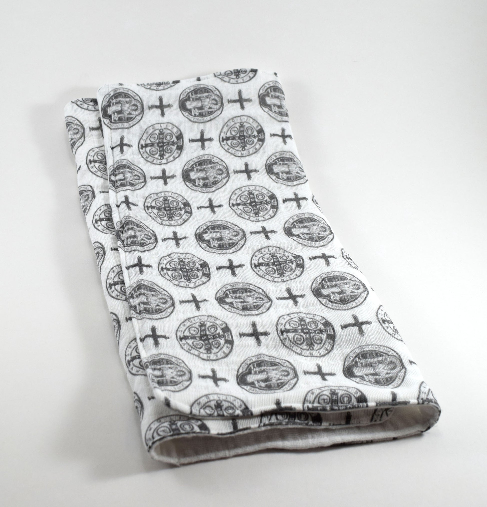 catholic baby gift, catholic burp cloth, catholic baby boy