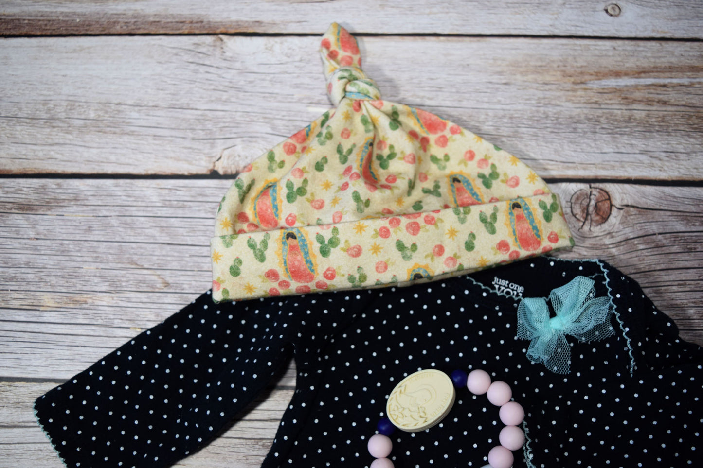 guadalupe baby hat, catholic baby hat