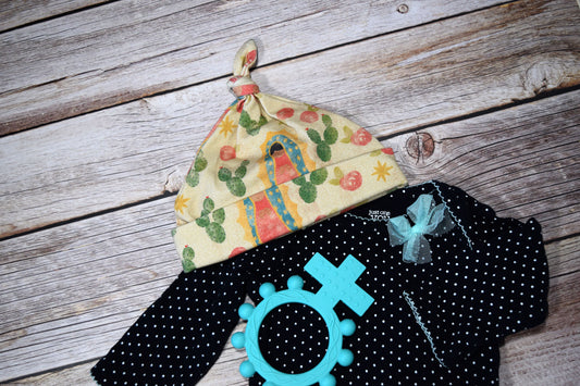 Top knot baby hat, catholic baby hat, catholic baby gift, catholic baby, Our Lady, Mary baby gift, baby girl gift, Our lady of guadalupe gift, our lady of guadalupe baby